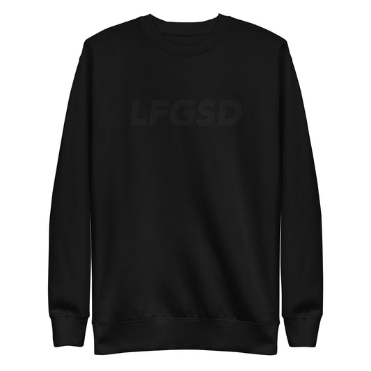 LFGSD Black on Black Sweatshirt