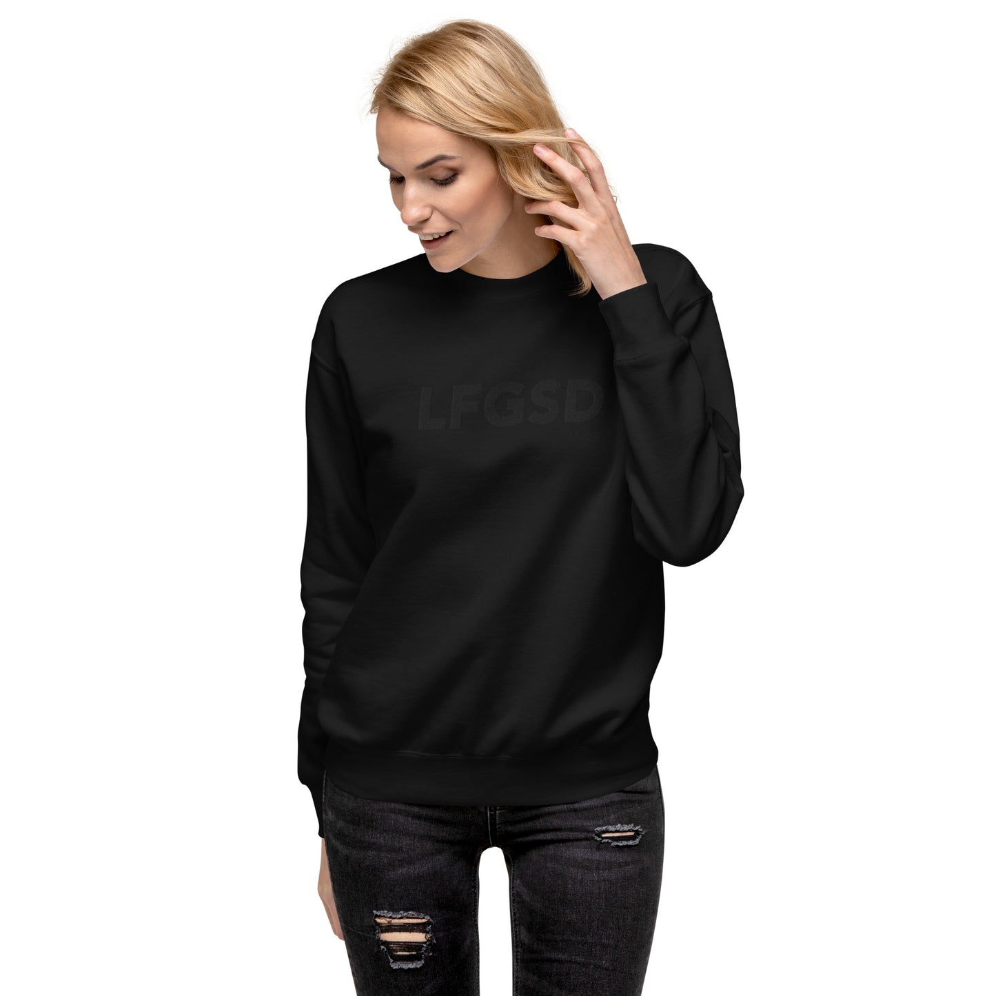 LFGSD Black on Black Sweatshirt